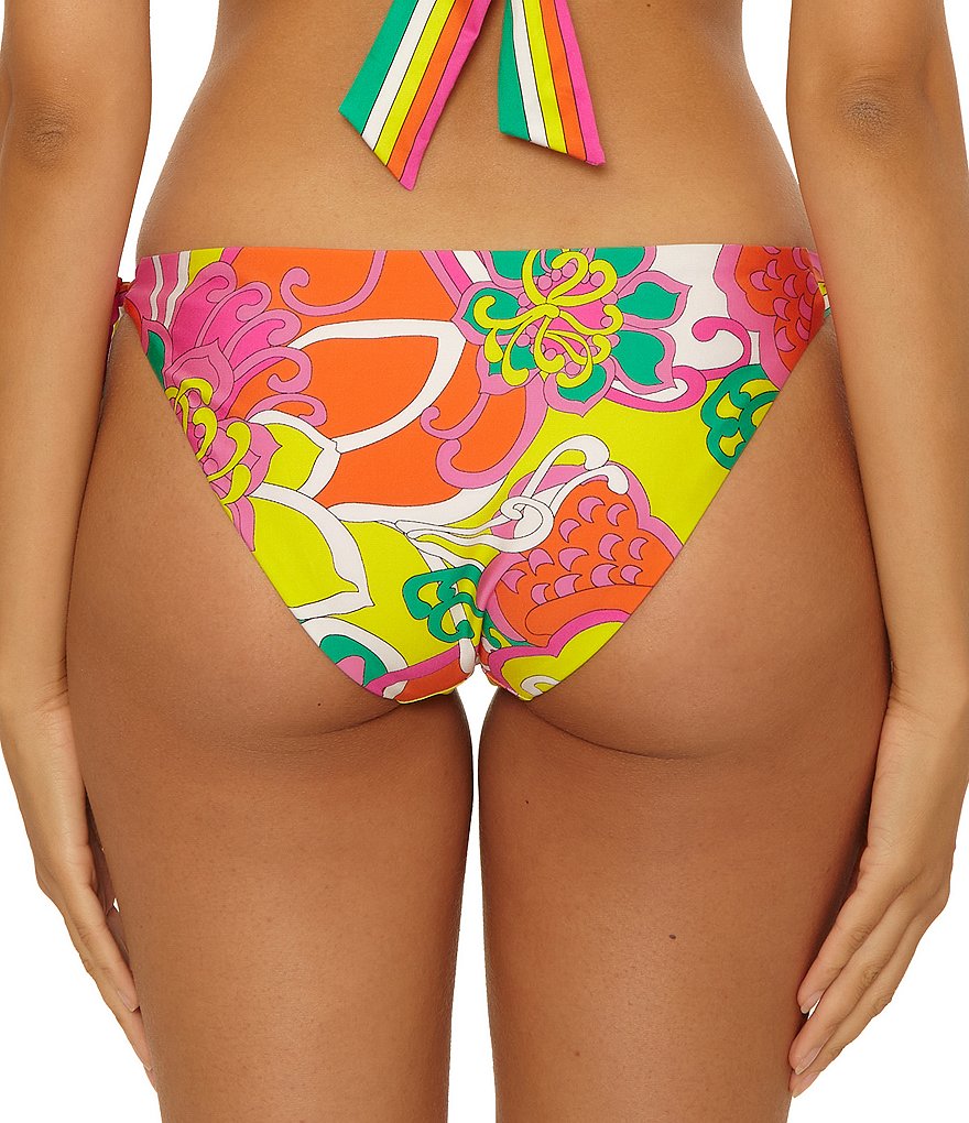 Trina Turk Swim Elara Print Tie Side Bikini Bottom