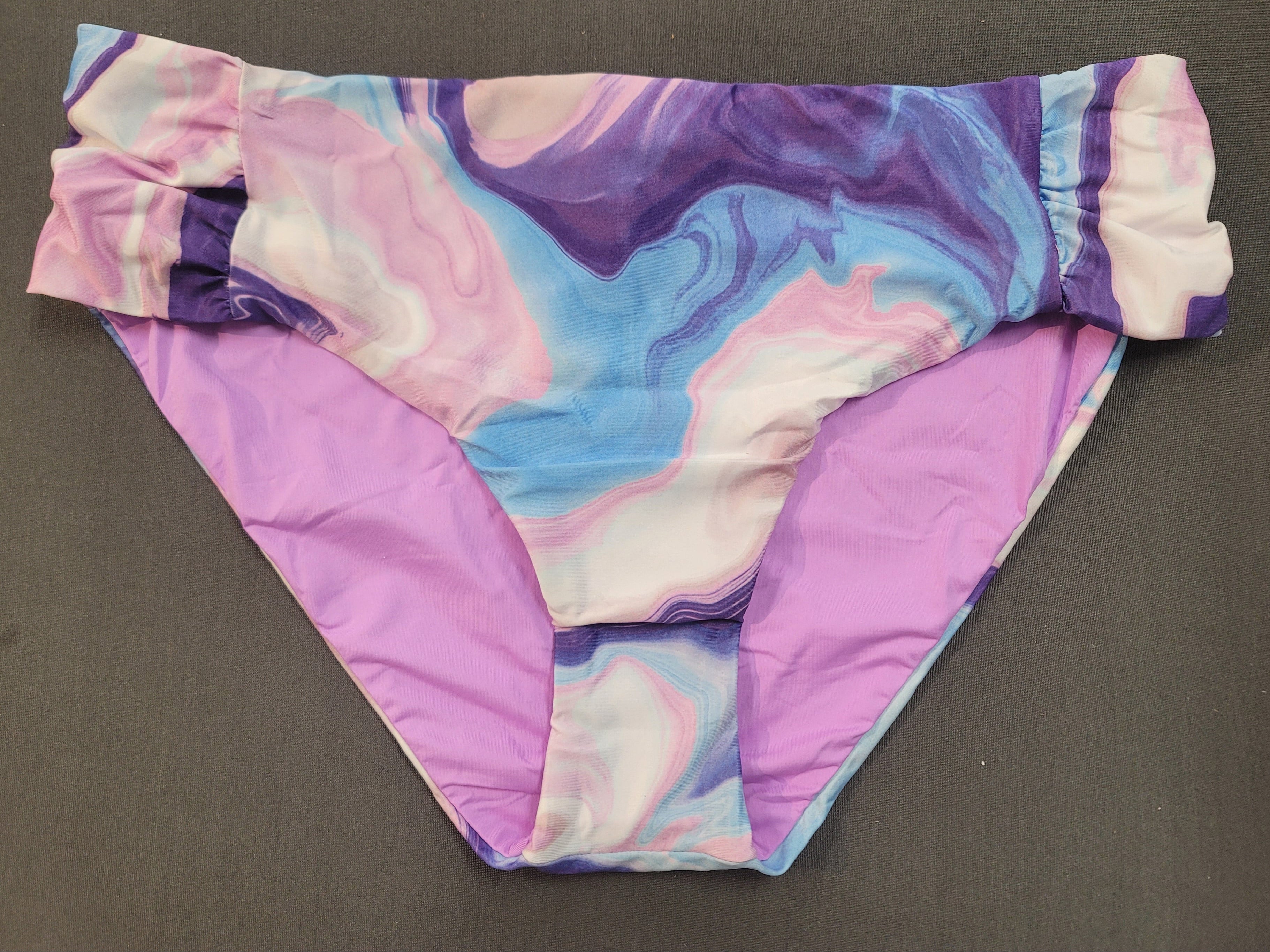 Becca ETC Blue Agate Print Plus Size Women's Hipster Bottom