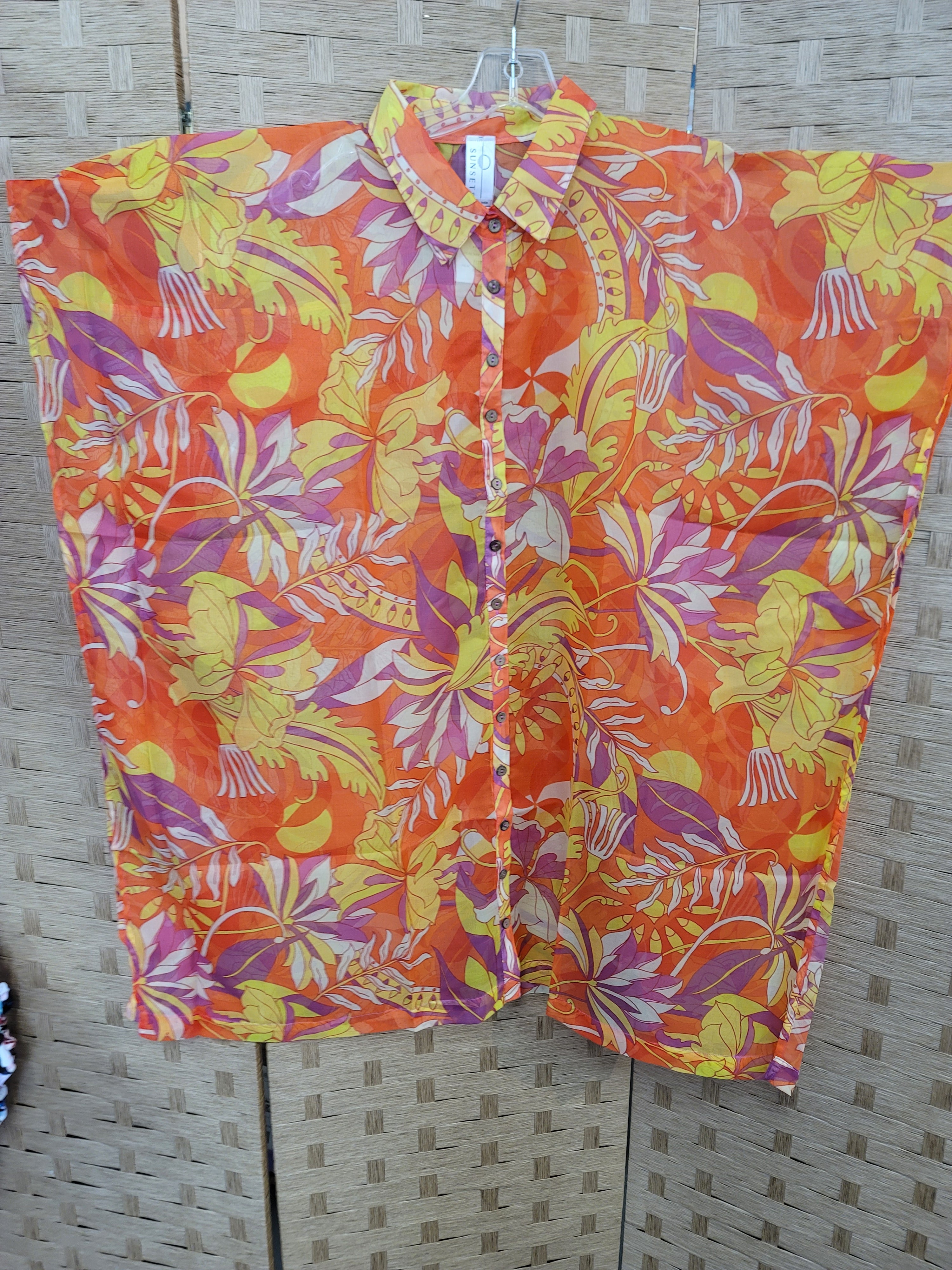 Sunsets Women's Palace Garden Print Shore Thing Tunic Cover-Up