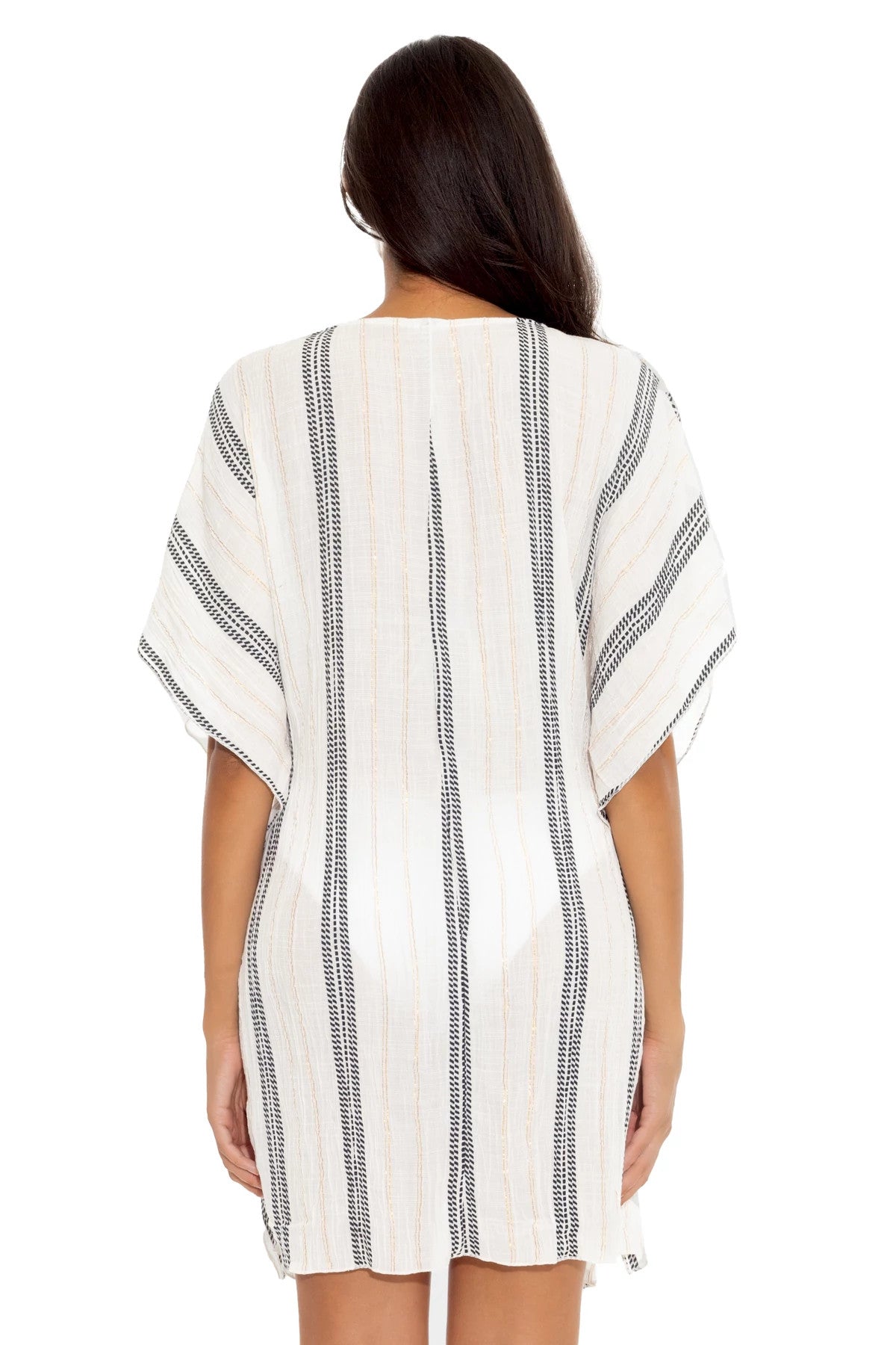 Becca Swim Woven Radiance Smock-Waist Tunic