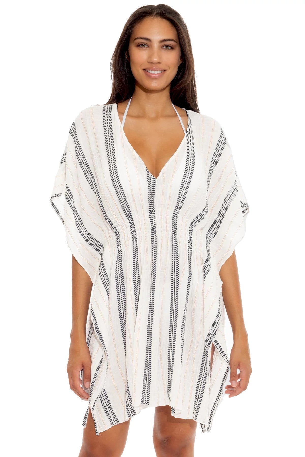 Becca Swim Woven Radiance Smock-Waist Tunic