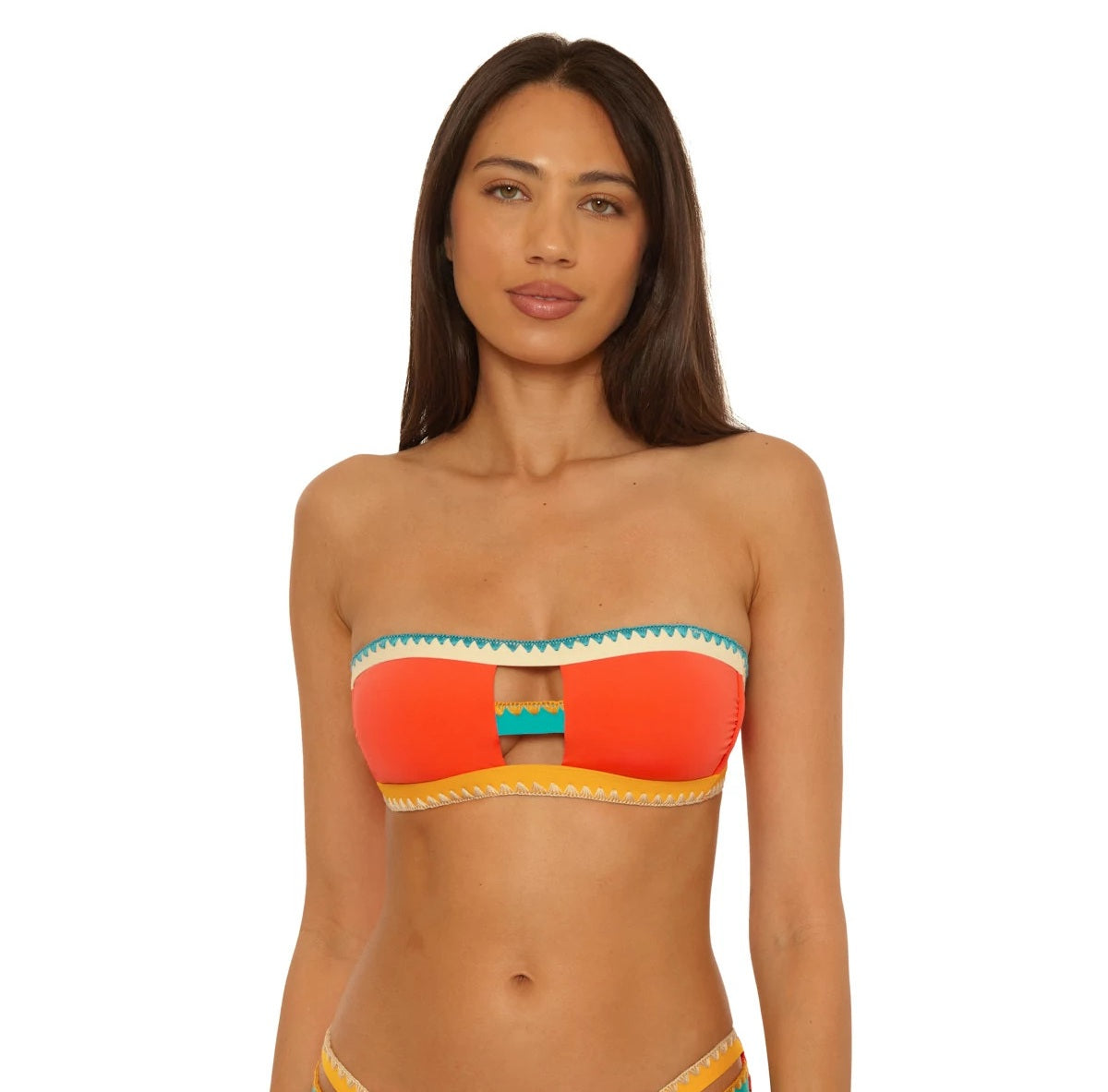Lucky Brand Swim Avila Bandeau Bikini Top