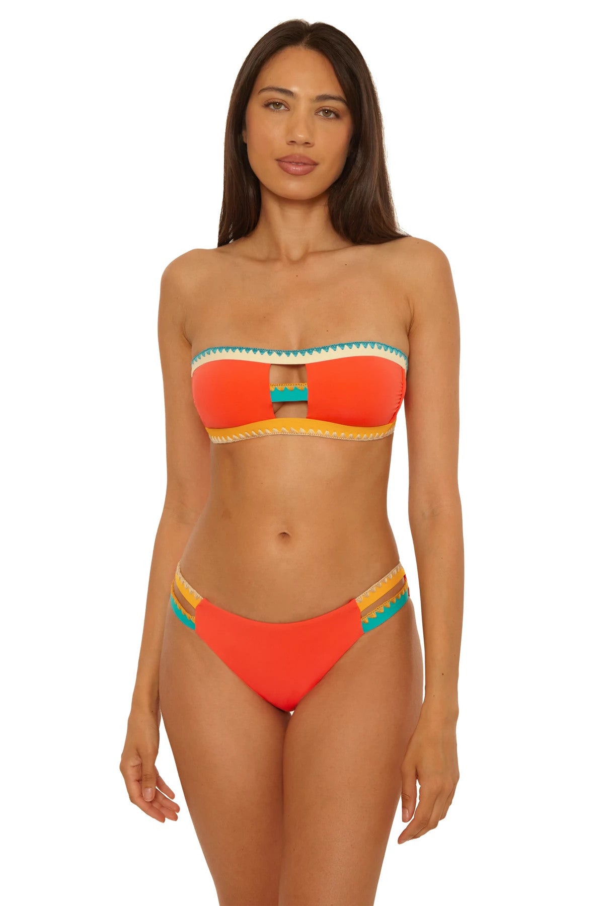 Lucky Brand Swim Avila Bandeau Bikini Top