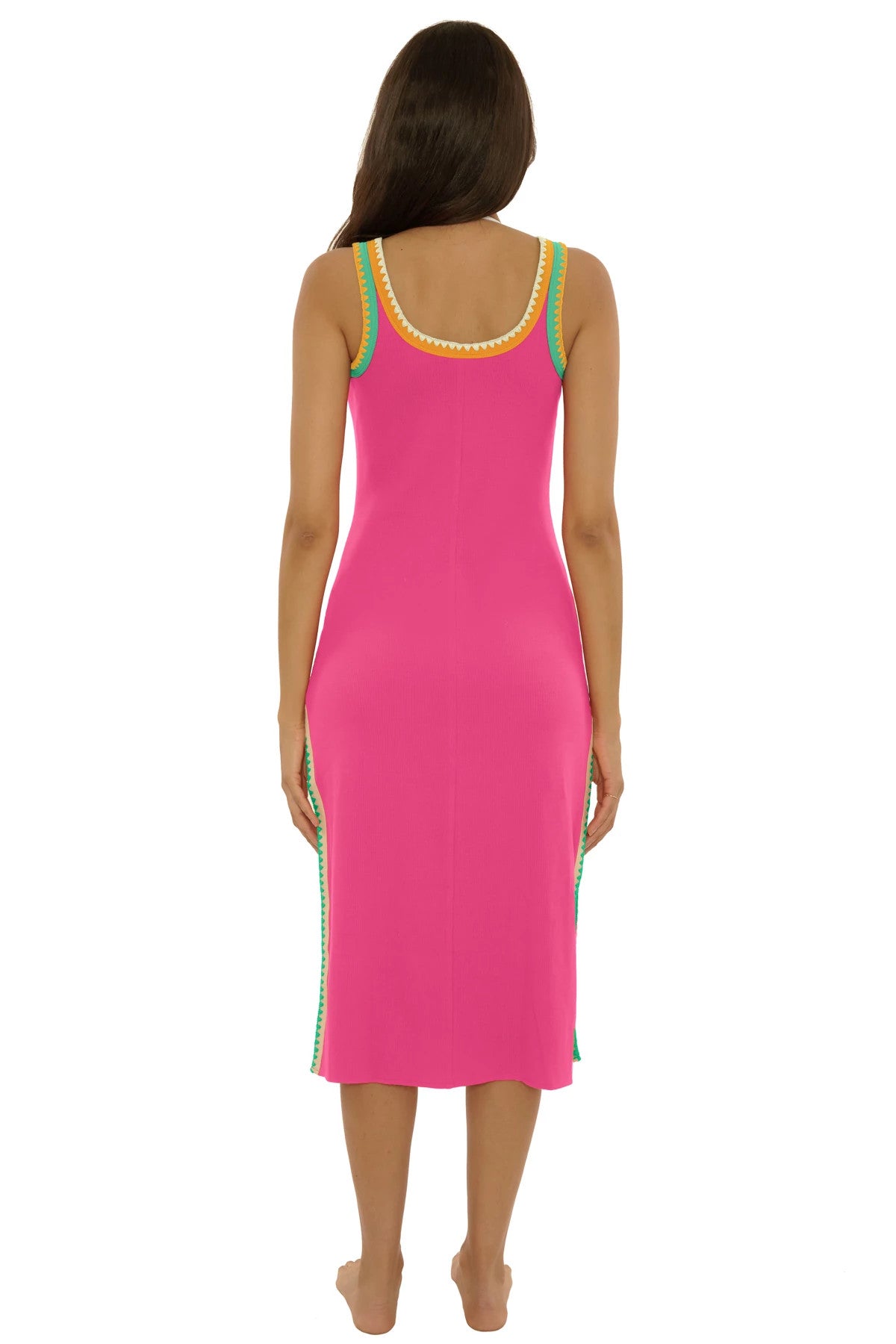 Lucky Brand Swim Avila Rib Midi Dress
