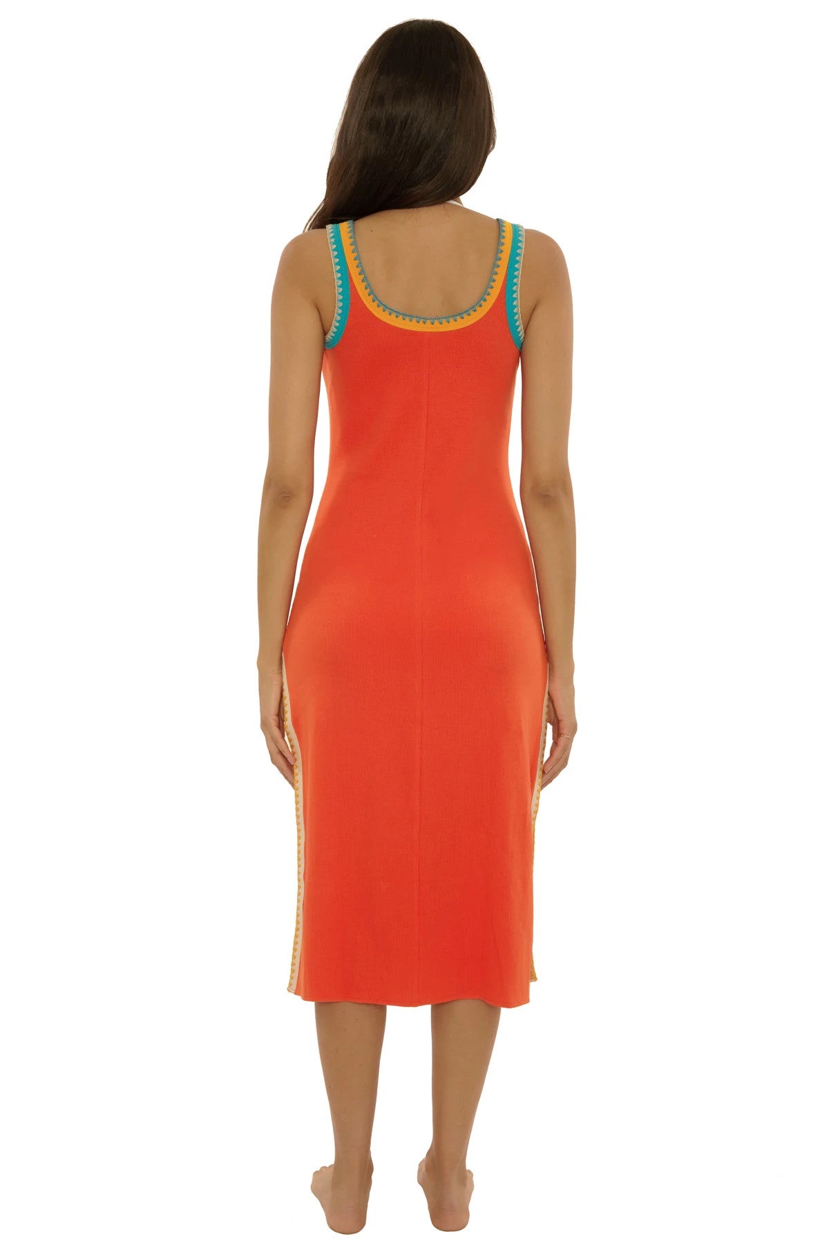 Lucky Brand Swim Avila Rib Midi Dress