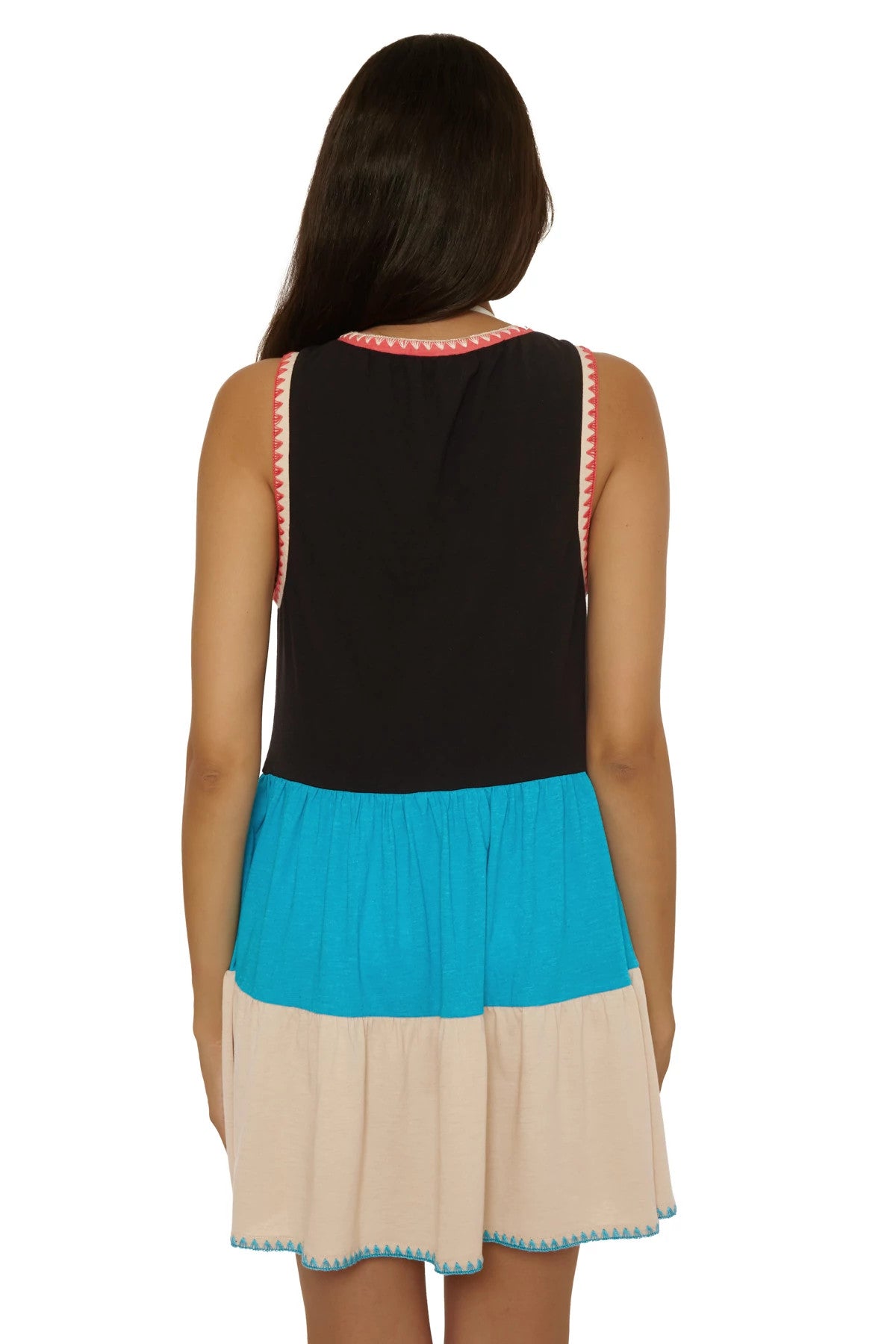 Lucky Brand Swim Lagos Tiered Dress