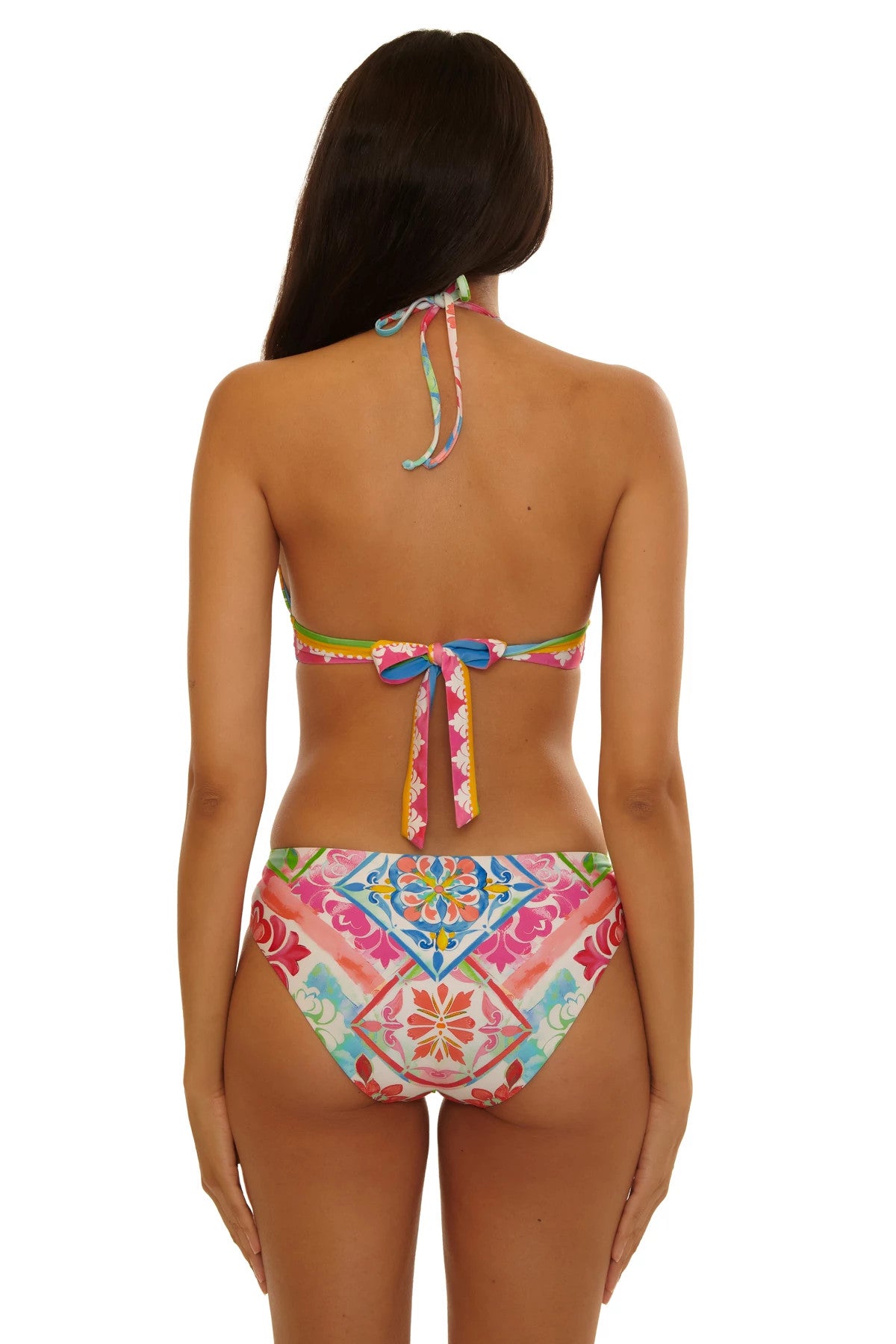 Becca Swim Mijas Print Halter Top