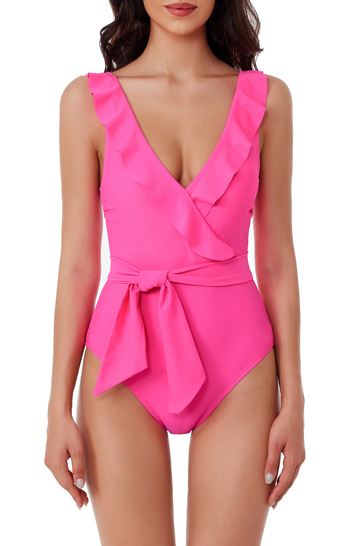 BCA 1PC RUFFLE NECK