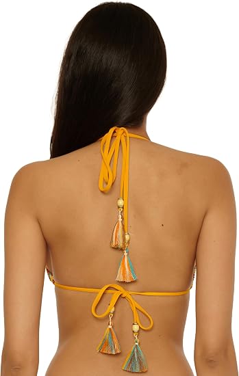 Lucky Brand Swim Womens Ocean Wave Triangle Bikini Top