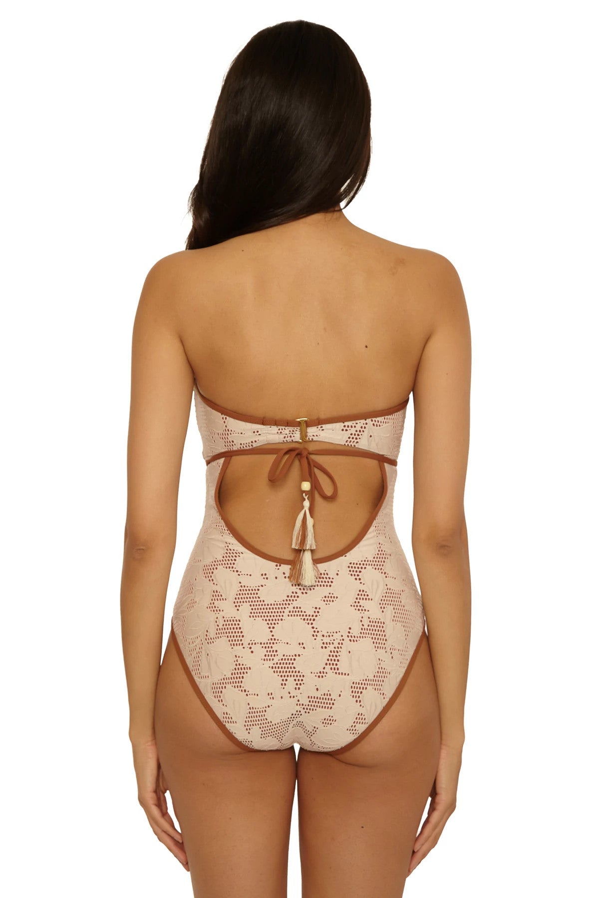 Lucky Brand Swim Belize One Piece Bandeau