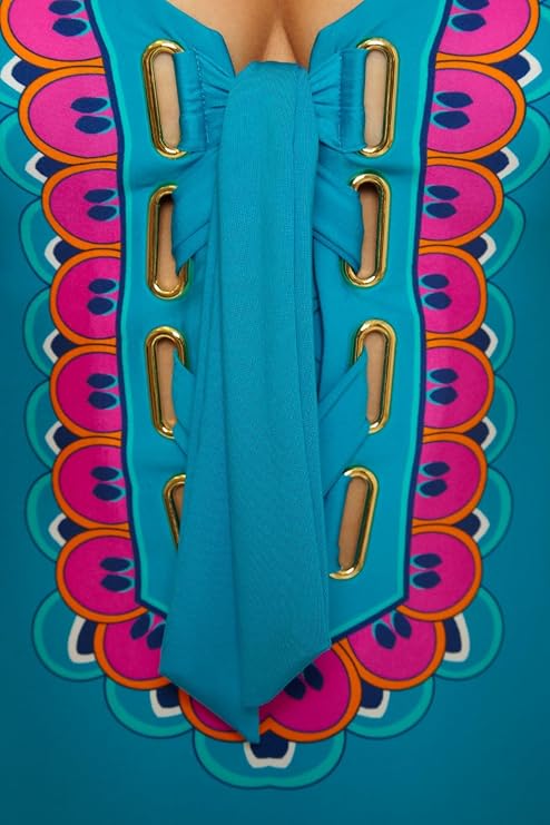 TRINA TURK MYKONOS 1PC LACE UP