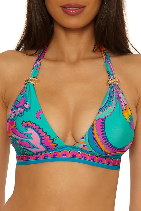 TRINA TURK MYKONOS BANDED HALTER