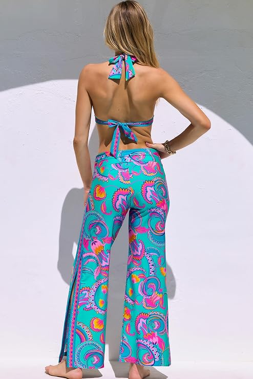 TRINA TURK MYKONOS BANDED HALTER