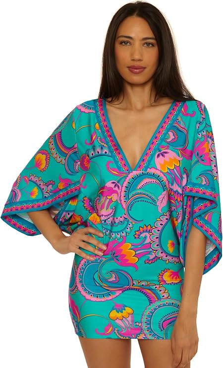 TRINA TURK MYKONOS V-NECK TUNIC