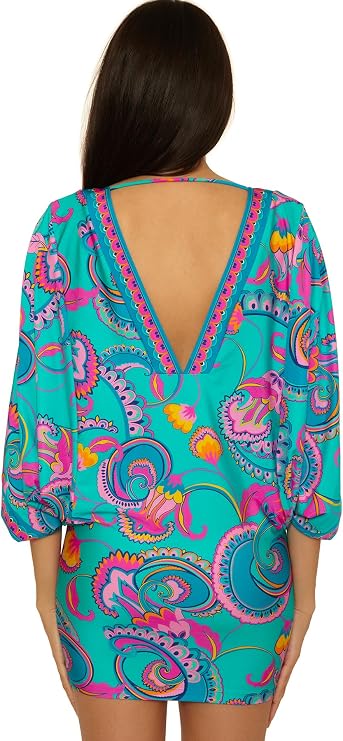 TRINA TURK MYKONOS V-NECK TUNIC