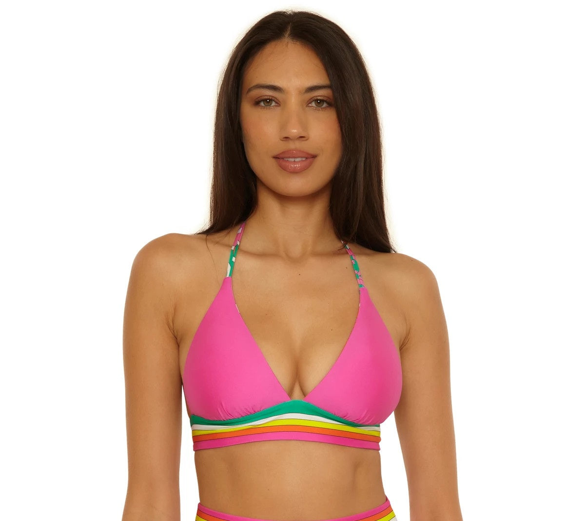 Trina Turk Swim Elara Print Reversible Triangle Bikini Top