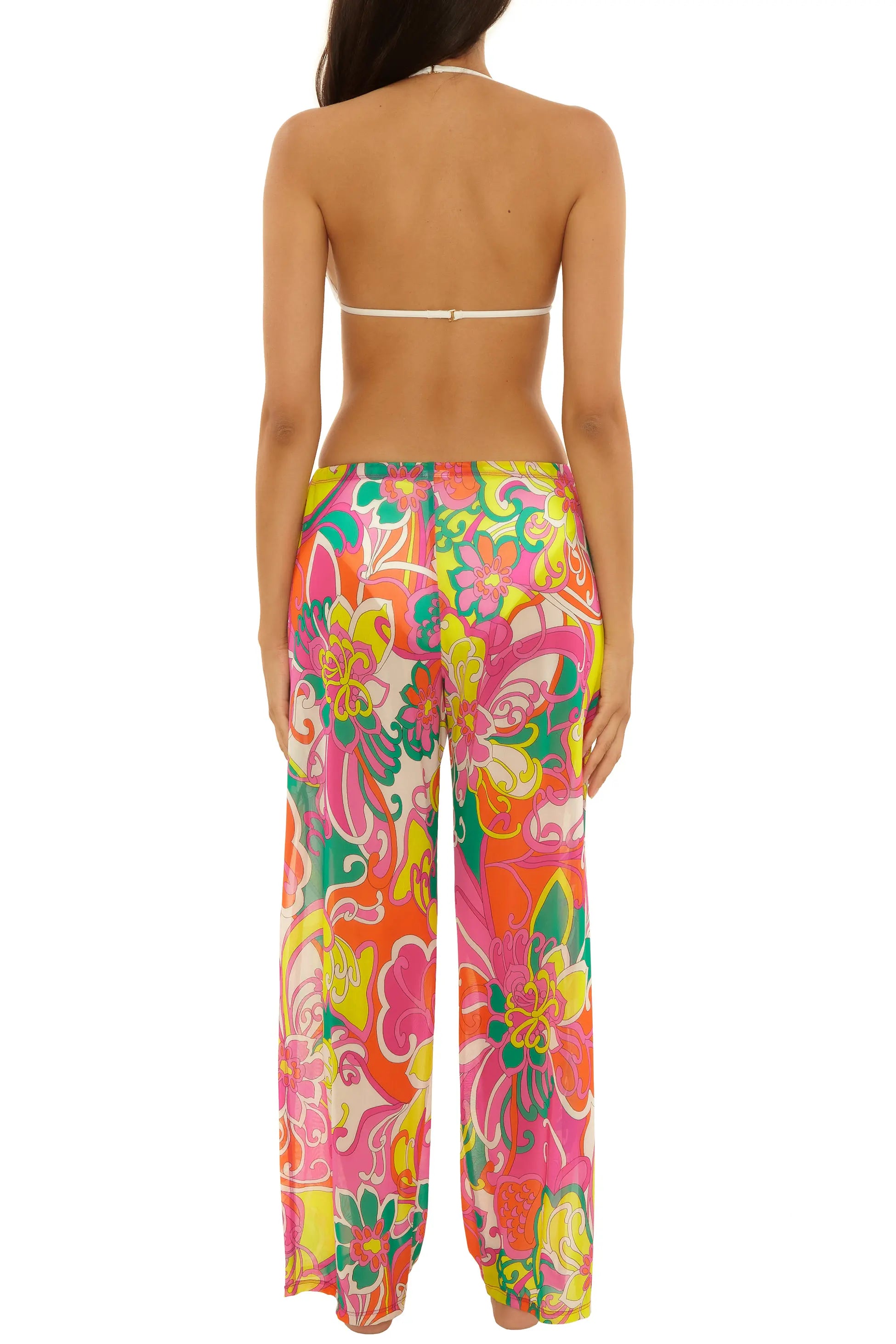 Trina Turk Elara Floral Mesh Cover-Up Pants