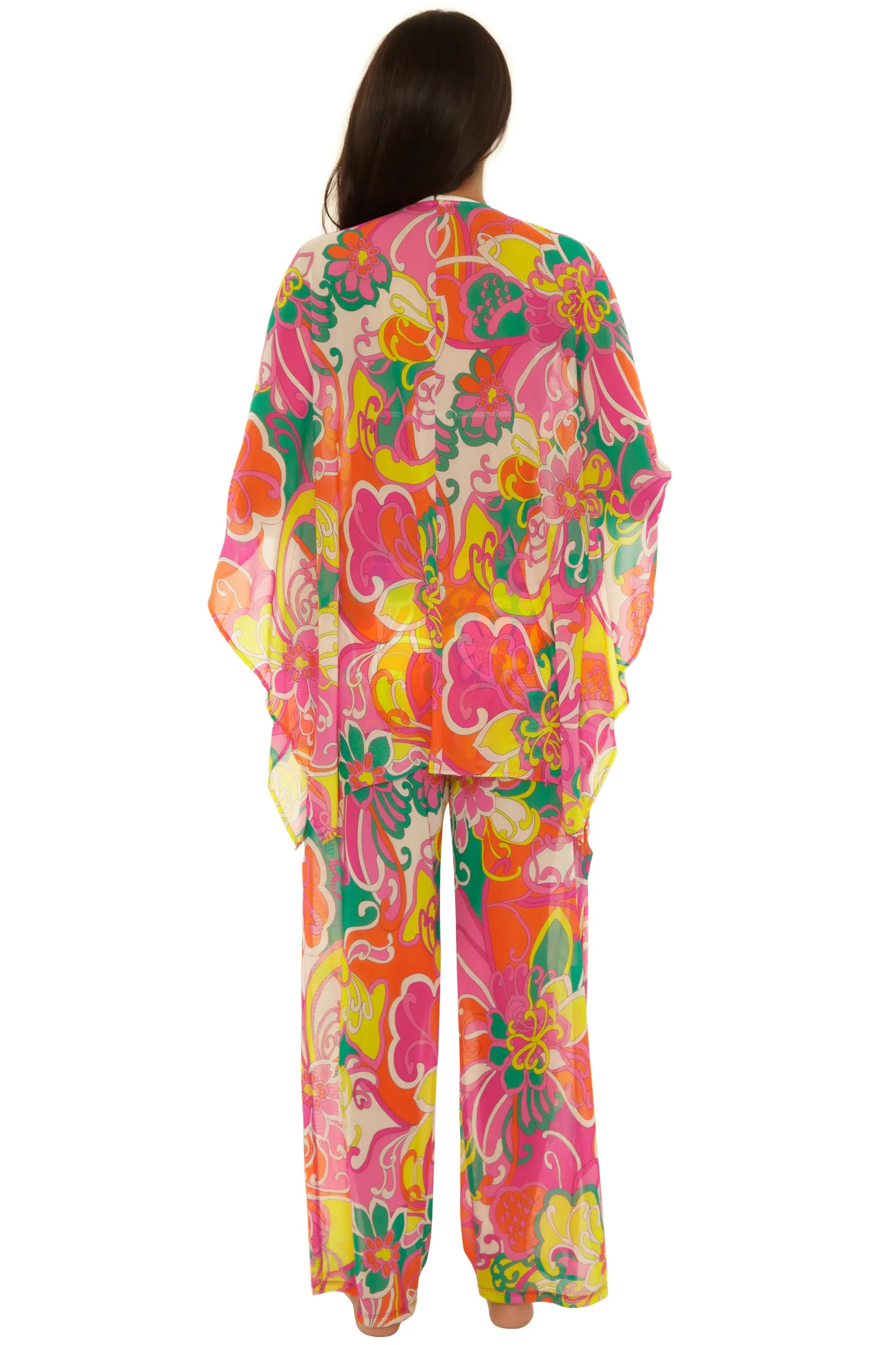 Trina Turk Elara Floral Mesh Cover-Up Pants