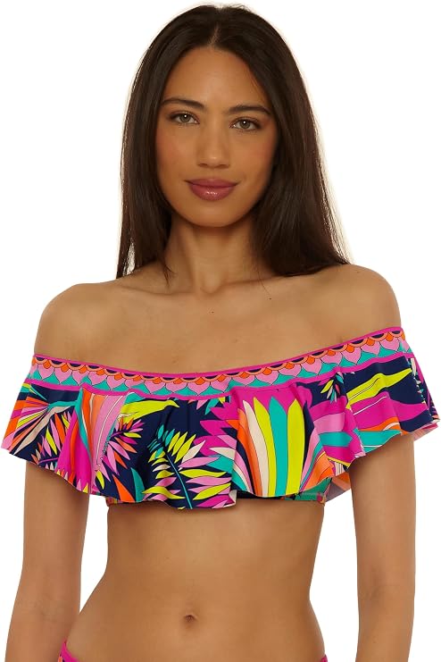 TRINA TURK PARALIA RUFFLE TOP