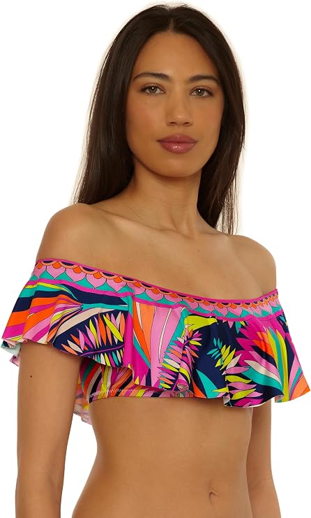 TRINA TURK PARALIA RUFFLE TOP