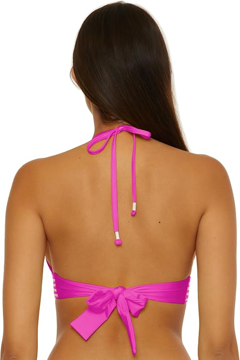 TRINA TURK MONACO PLEATED HALTER