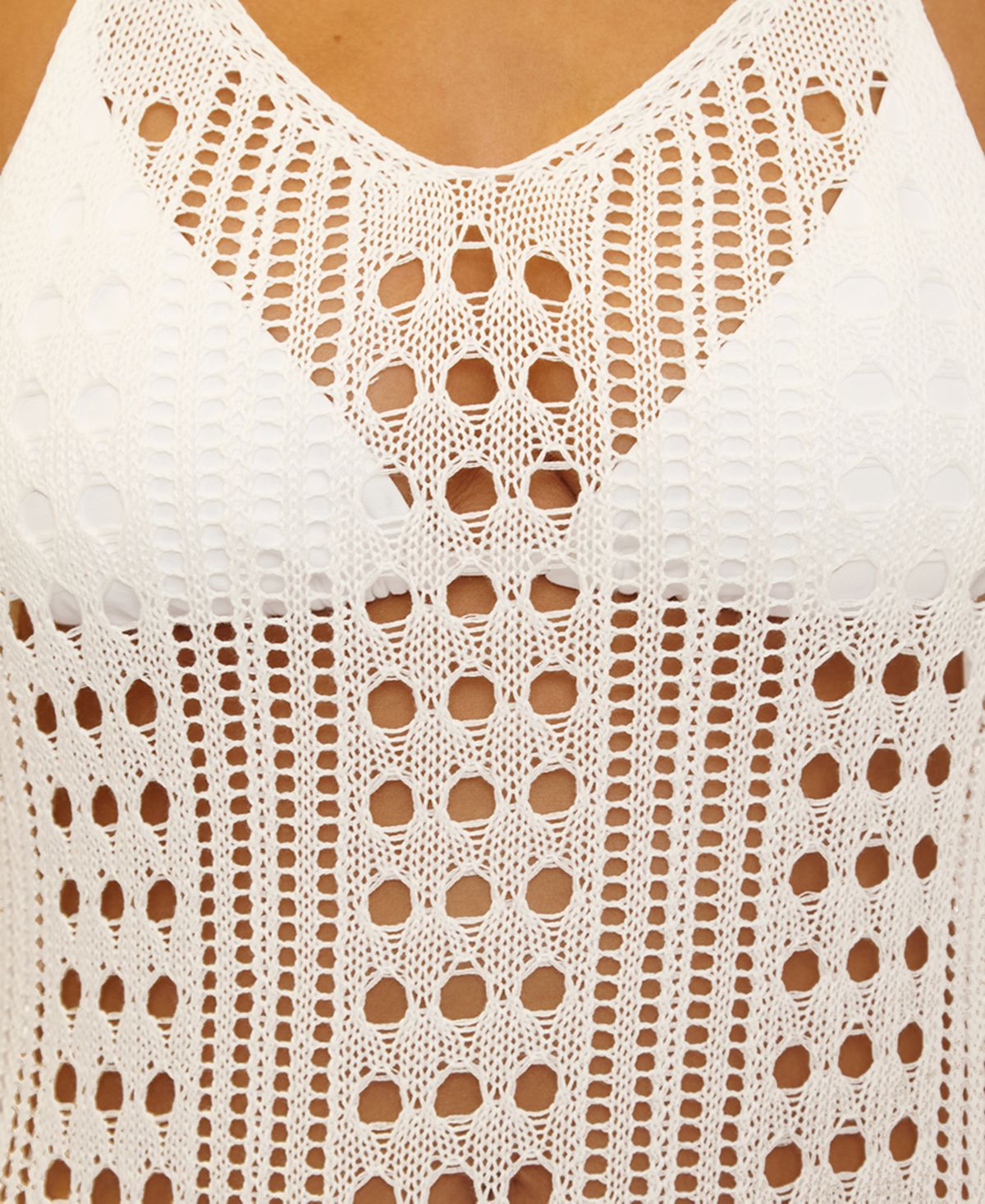 Becca Swim Women's Crochet Scoop-Neck Cover-Up Dress
