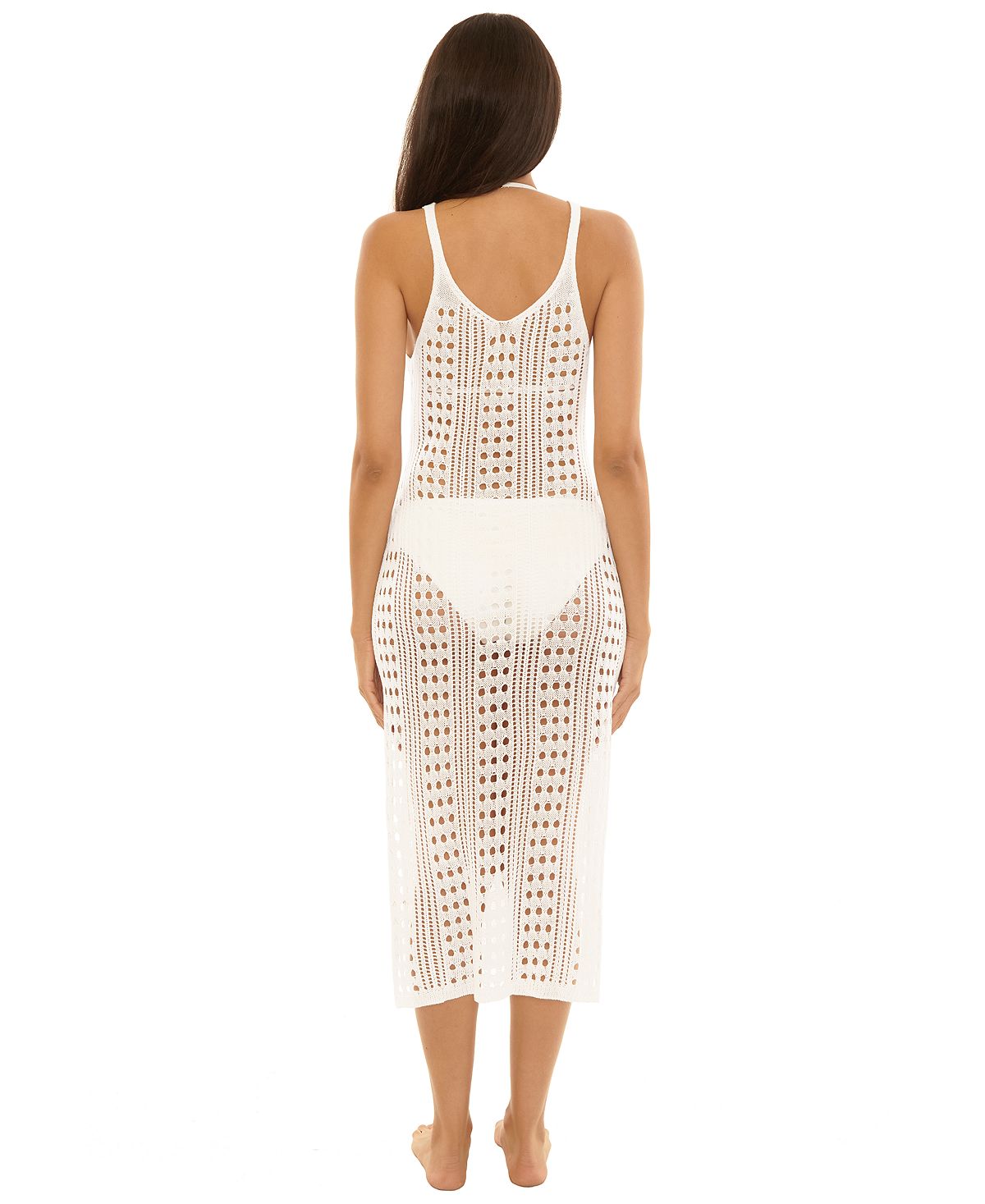 Becca Swim Women's Crochet Scoop-Neck Cover-Up Dress