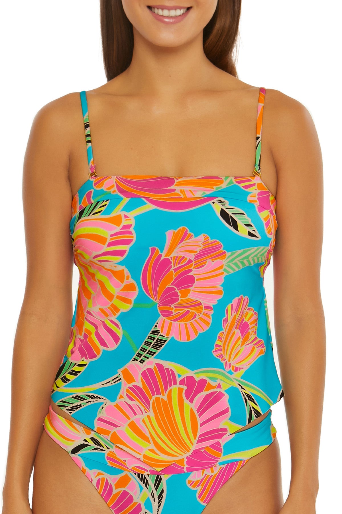 Trina Turk POPPY BANDED TANKINI