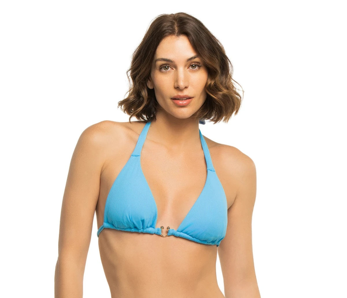 Becca Swim Women's Modern Edge Triangle Bikini Top