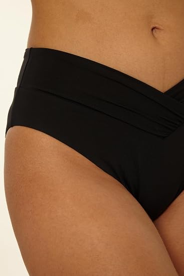 Becca Swim Women's Solid Color Code American Fit Full Coverage Bottoms