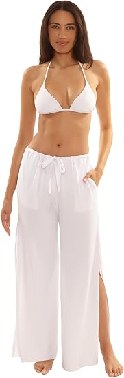 Becca Swim Beach to BBQ Split-Leg Cover-Up Pants