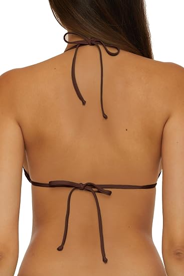 Becca Swim Women's Solid Color Code Cheryl Triangle Top