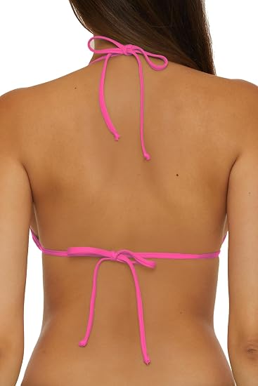 Becca Swim Women's Solid Color Code Cheryl Triangle Top