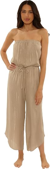 Becca Swim Women's Radiance Jumpsuit, Casual, Beach Cover Up