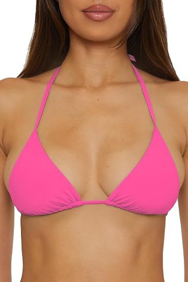 Becca Swim Women's Solid Color Code Cheryl Triangle Top