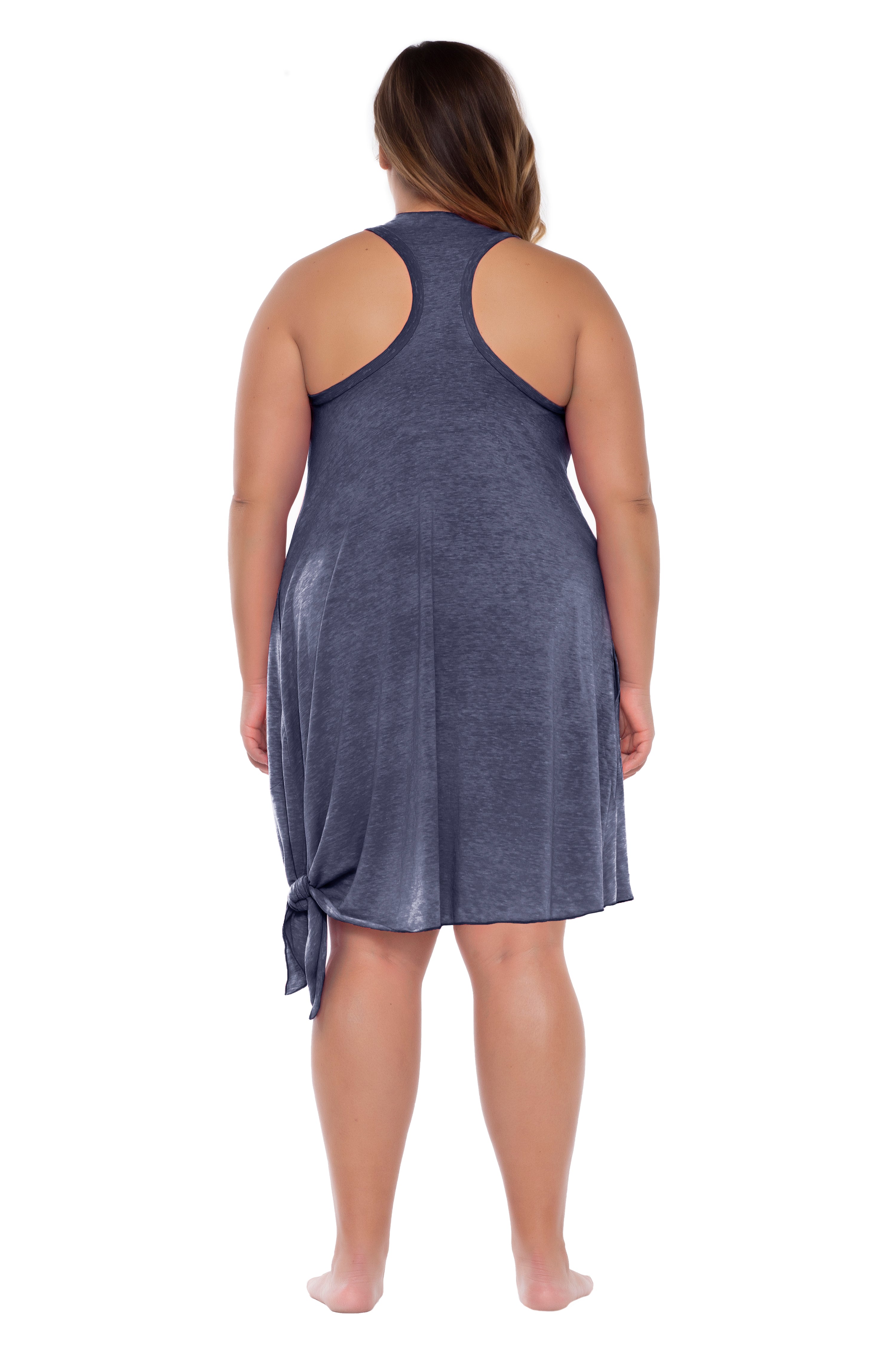 Becca ETC by Rebecca Virtue Womens Slub Dress Cover-Up