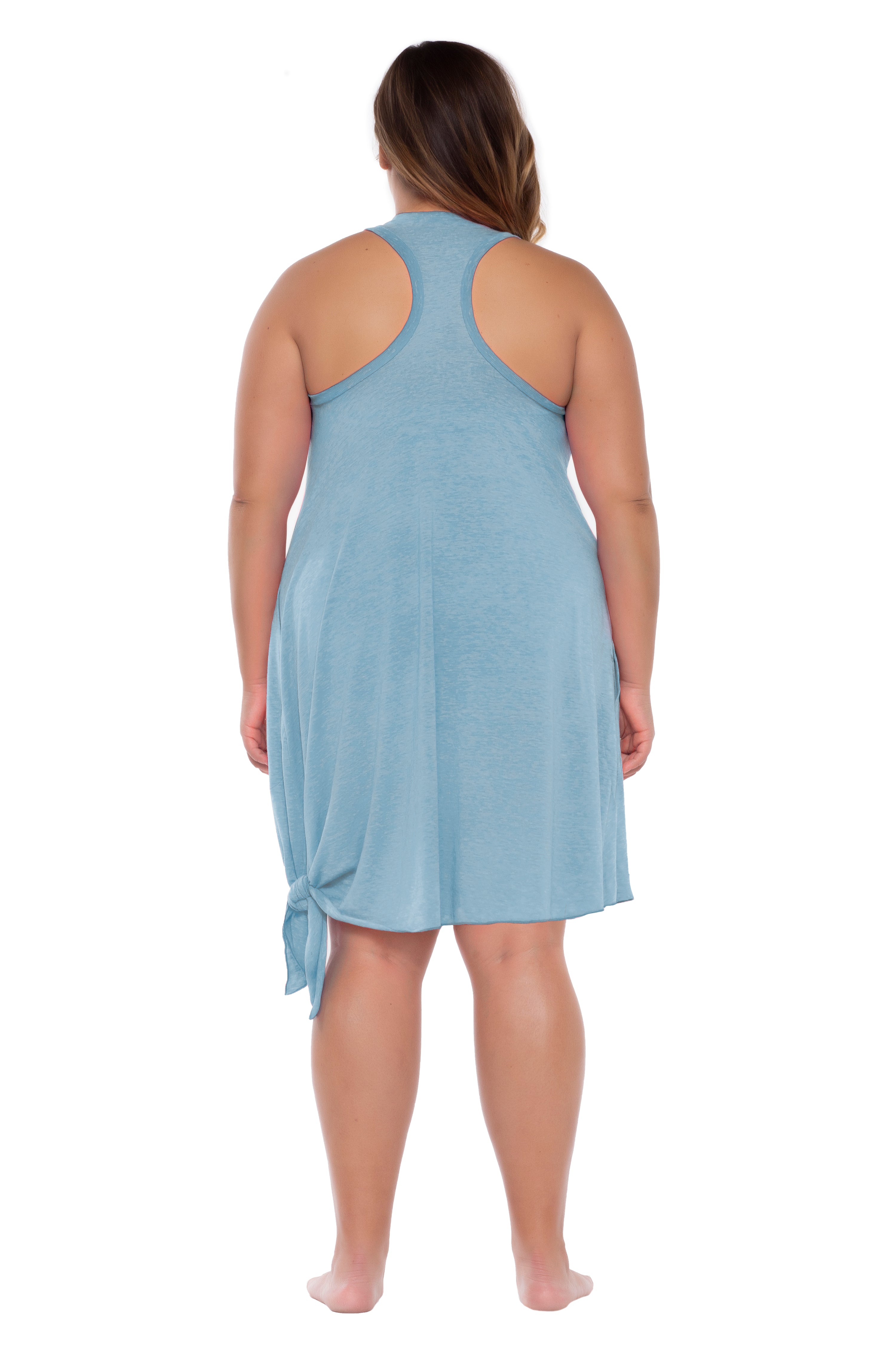Becca ETC by Rebecca Virtue Womens Slub Dress Cover-Up