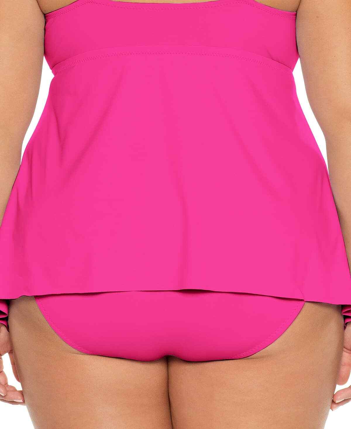 Becca ETC Solid Ruched Plus Size Hipster Bikini Bottom