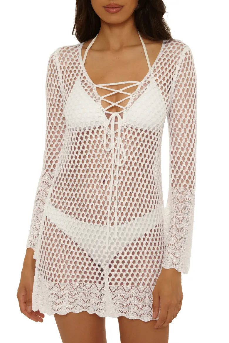 Becca Swim Treasure Island Treasure Island Reversible Lace-Up Tunic