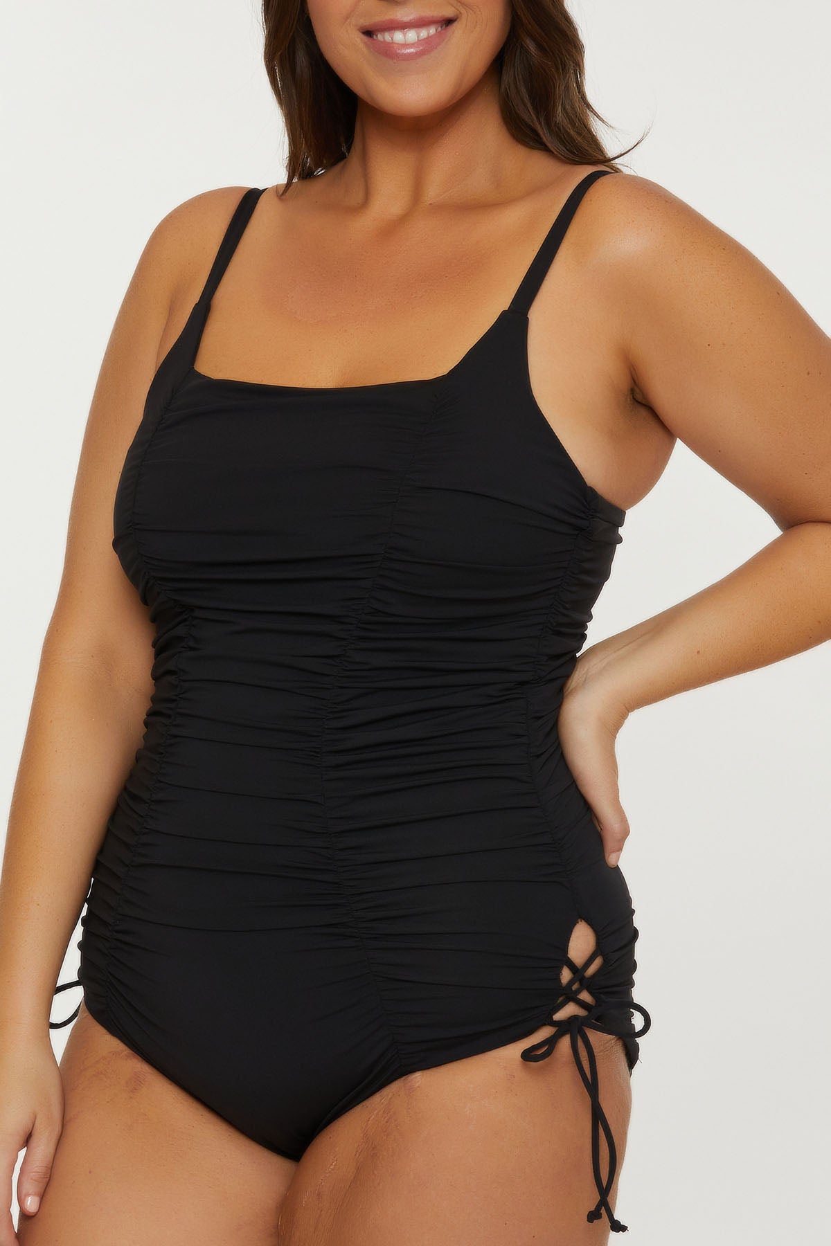 COLORCODE 1PC SHIRRED