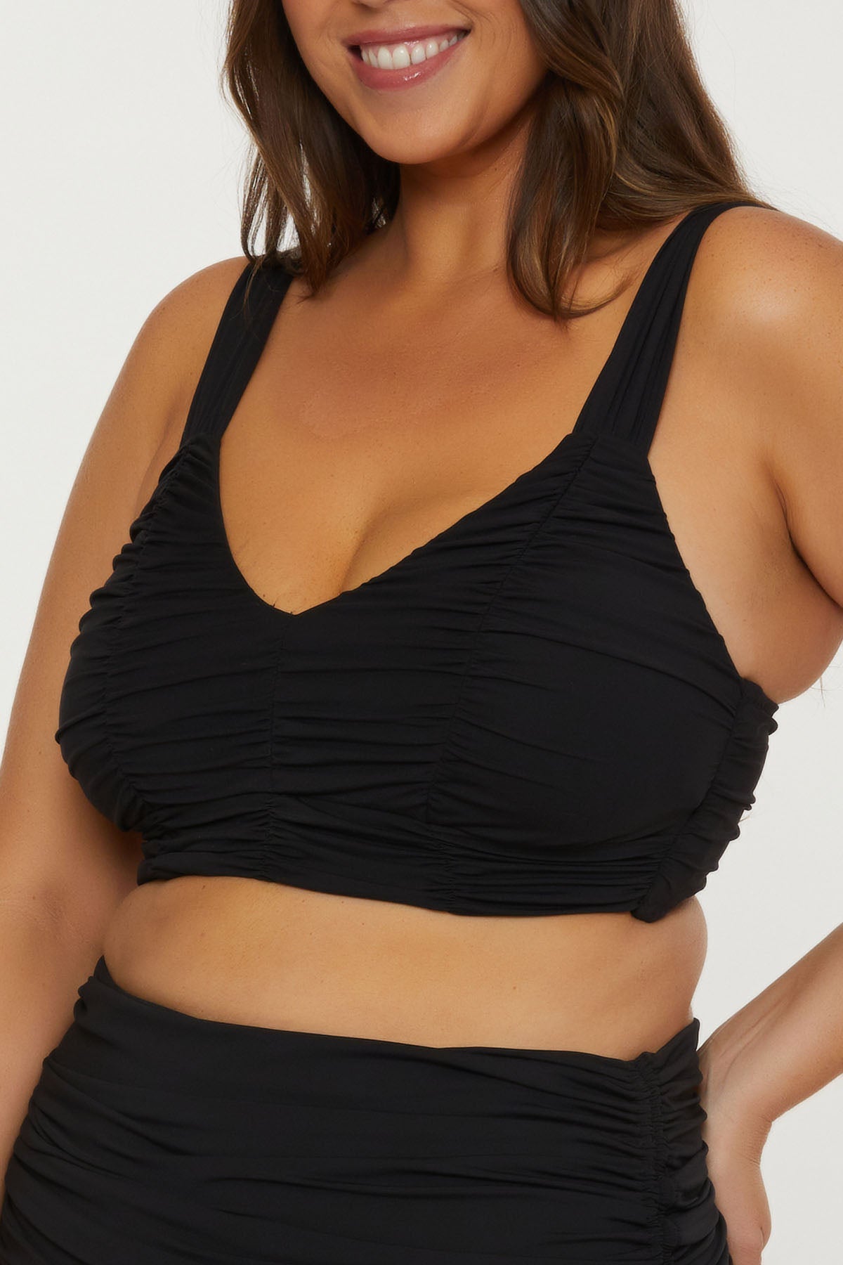COLORCODE SHIRRED TOP