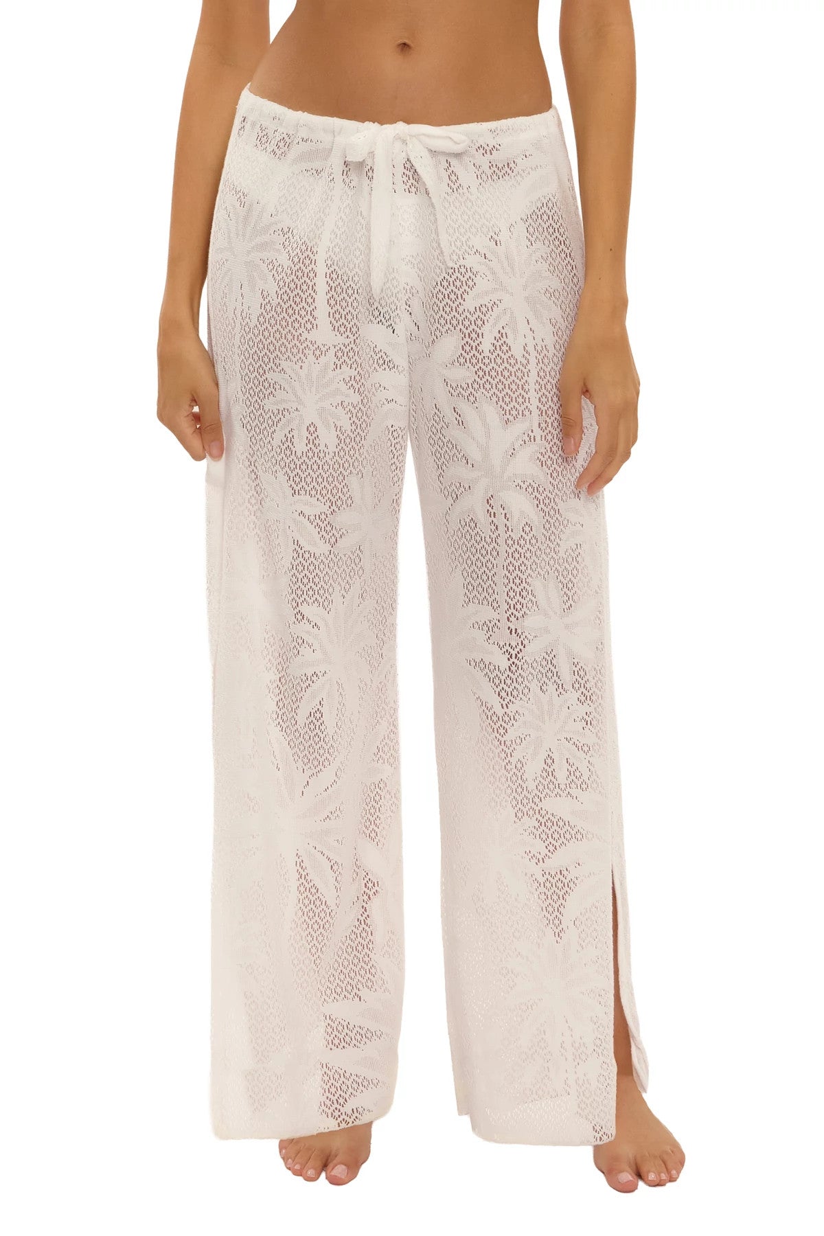 Becca Swim Women's Palm Lace Wide Leg Cover Up Pants