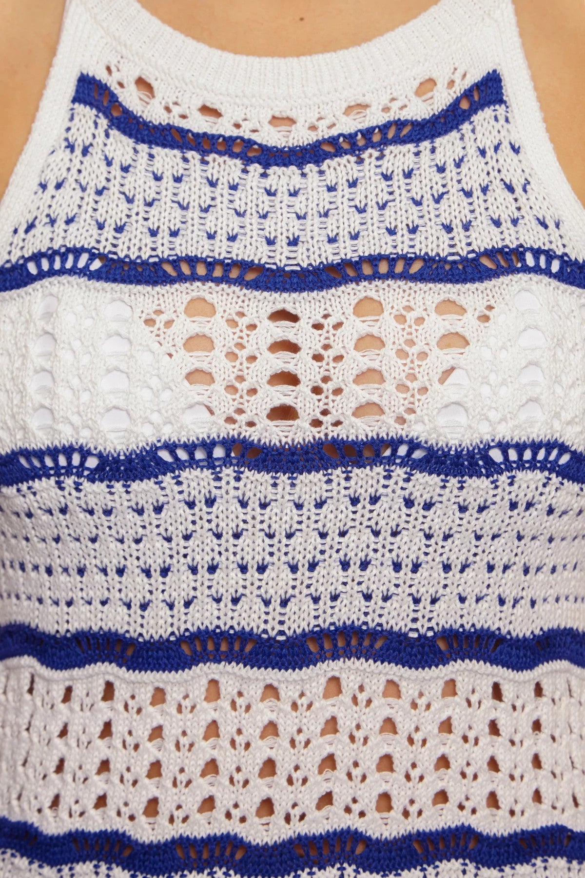 Becca Swim Women's Shore Break Crochet Mini Cover Dress