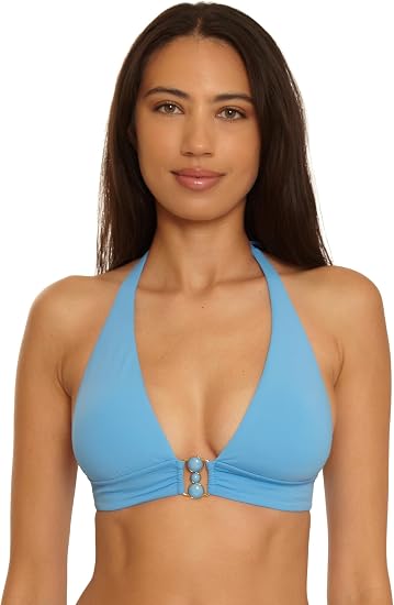 Becca Swim Women's Marble Canyon Mira Halter Bikini Top