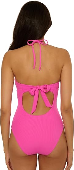 Becca Swim Women's Modern Edge Seamed Mira One Piece Swimsuit