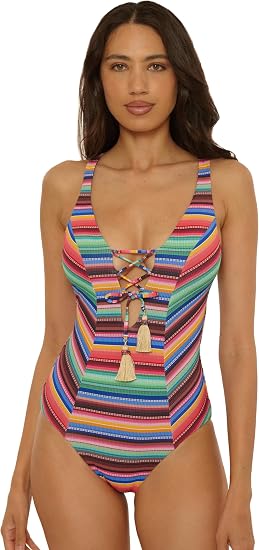 Becca Swim Womens Vallarta One Piece Swimsuit