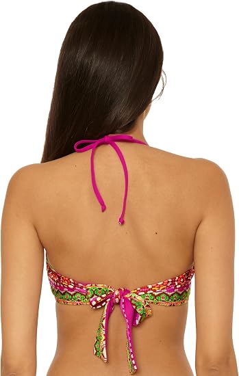 Becca Swim Women's Moroccan Tile V-Wire Bandeau Bikini Top