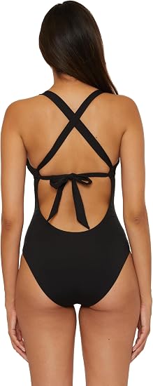 Becca Swim Women's Marble Canyon Ariyah Plunge One-Piece