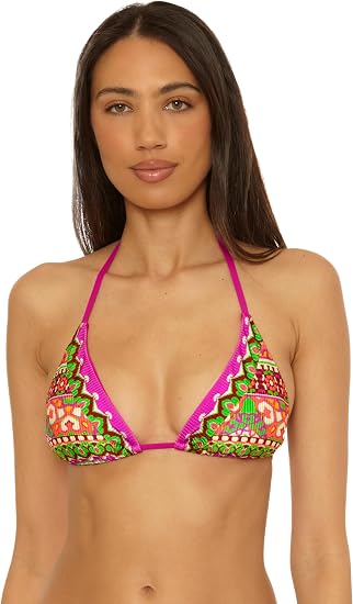 Becca Swim Women's Moroccan Tile Triangle Bikini Top