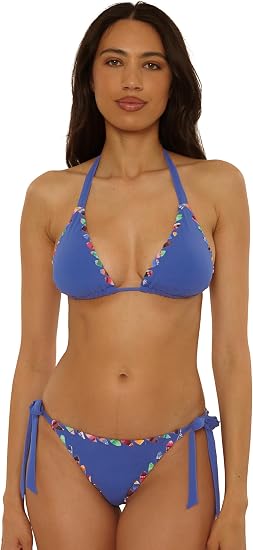 Becca Swim Women's On The Edge Triangle Bikini Top